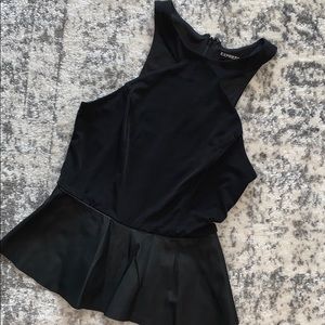 CLOSET BLOWOUT: Express Black Peplum Tank